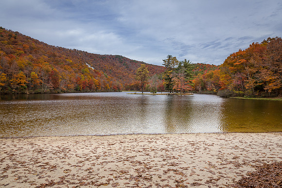 Autumn Beach At Sherando Lake
